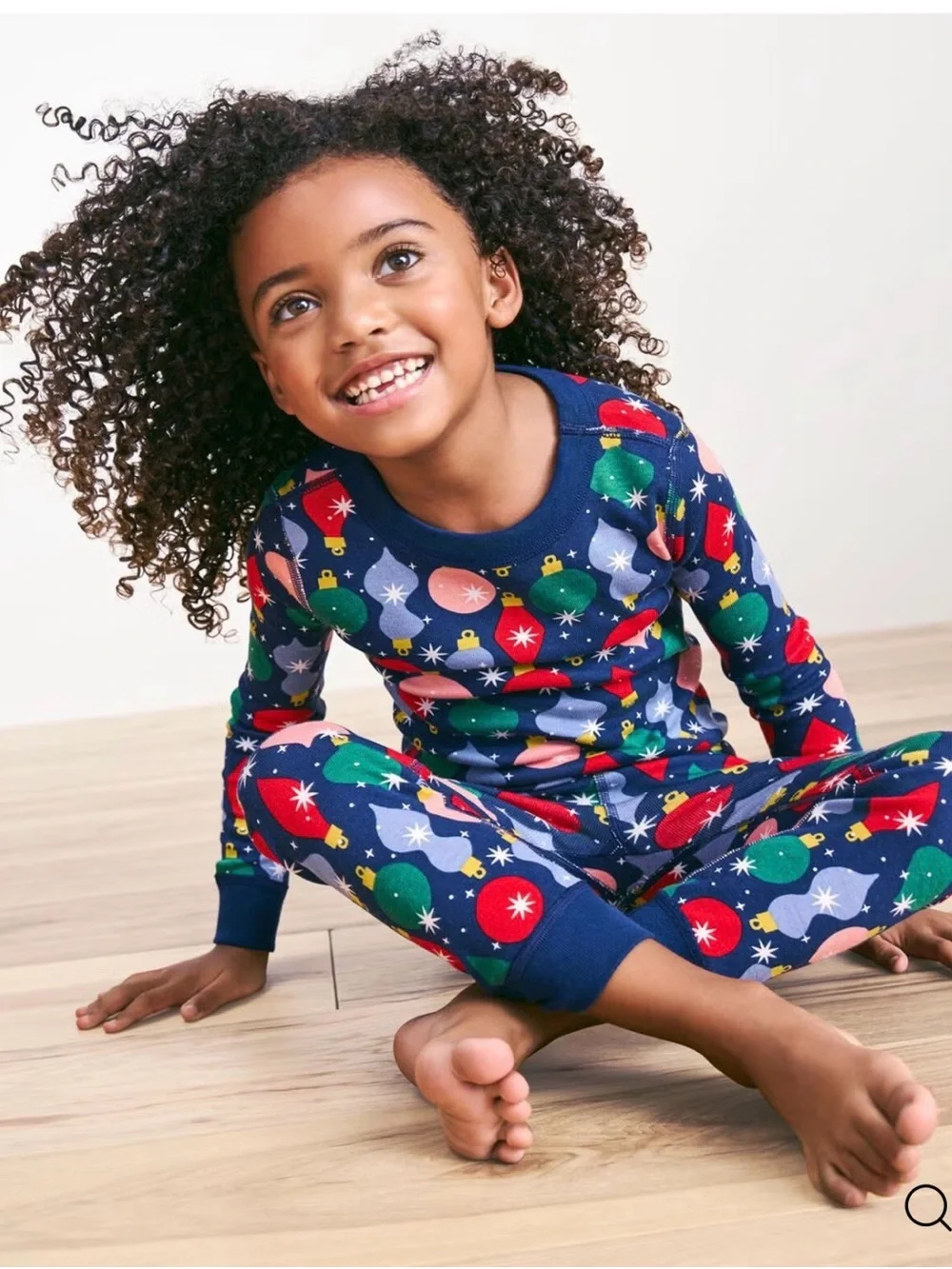 NWT Holiday HannaJams Pajama Sibling Sets in Shiny Bright Ornaments print